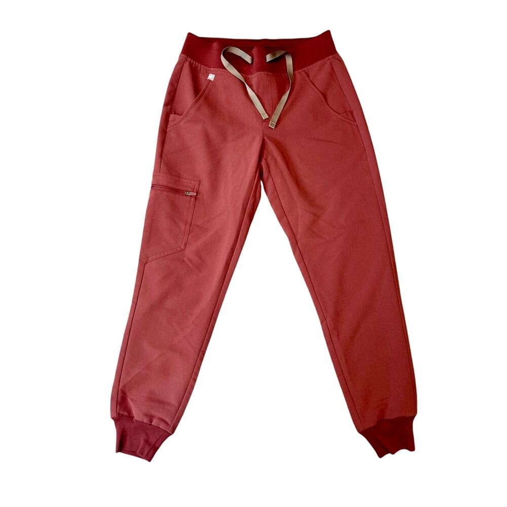 NWOT Figs Zamora Jogger Scrub Pants Dark Cherry PO #3088 Size XXS/P